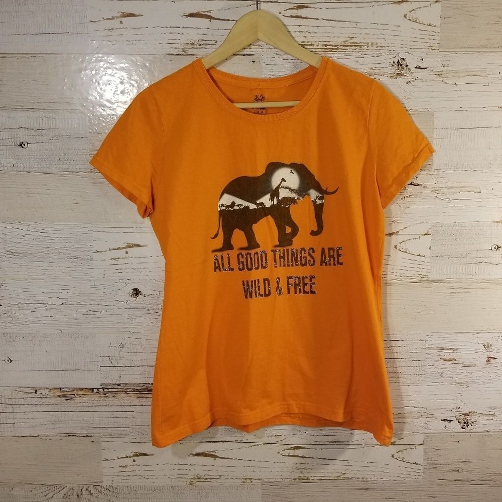 "All good things are wild and free" graphic tee